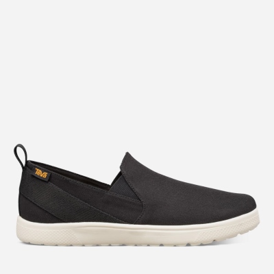 Teva Voya Slip On Men's Black Sneakers CA05151 Canada Online